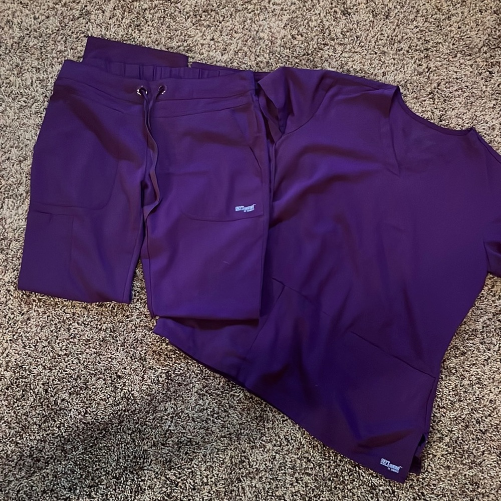 Greys anatomy scrubs set purple rain